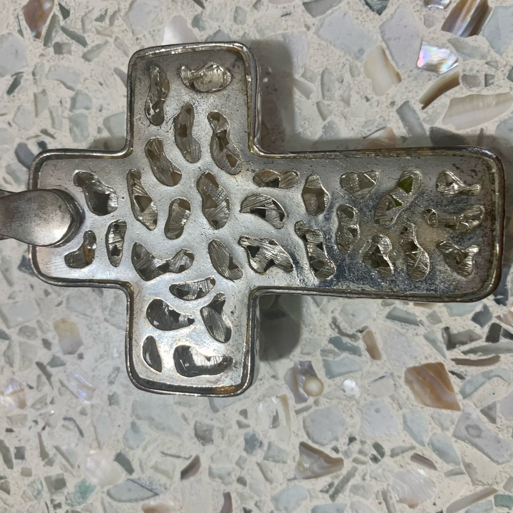 Encrusted Cross Pendant - Picture 5 of 5